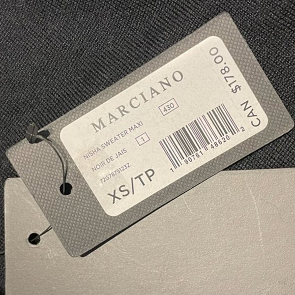 NWT Marciano Wool and Silk Black Tunic - XS - Picture 4 of 6